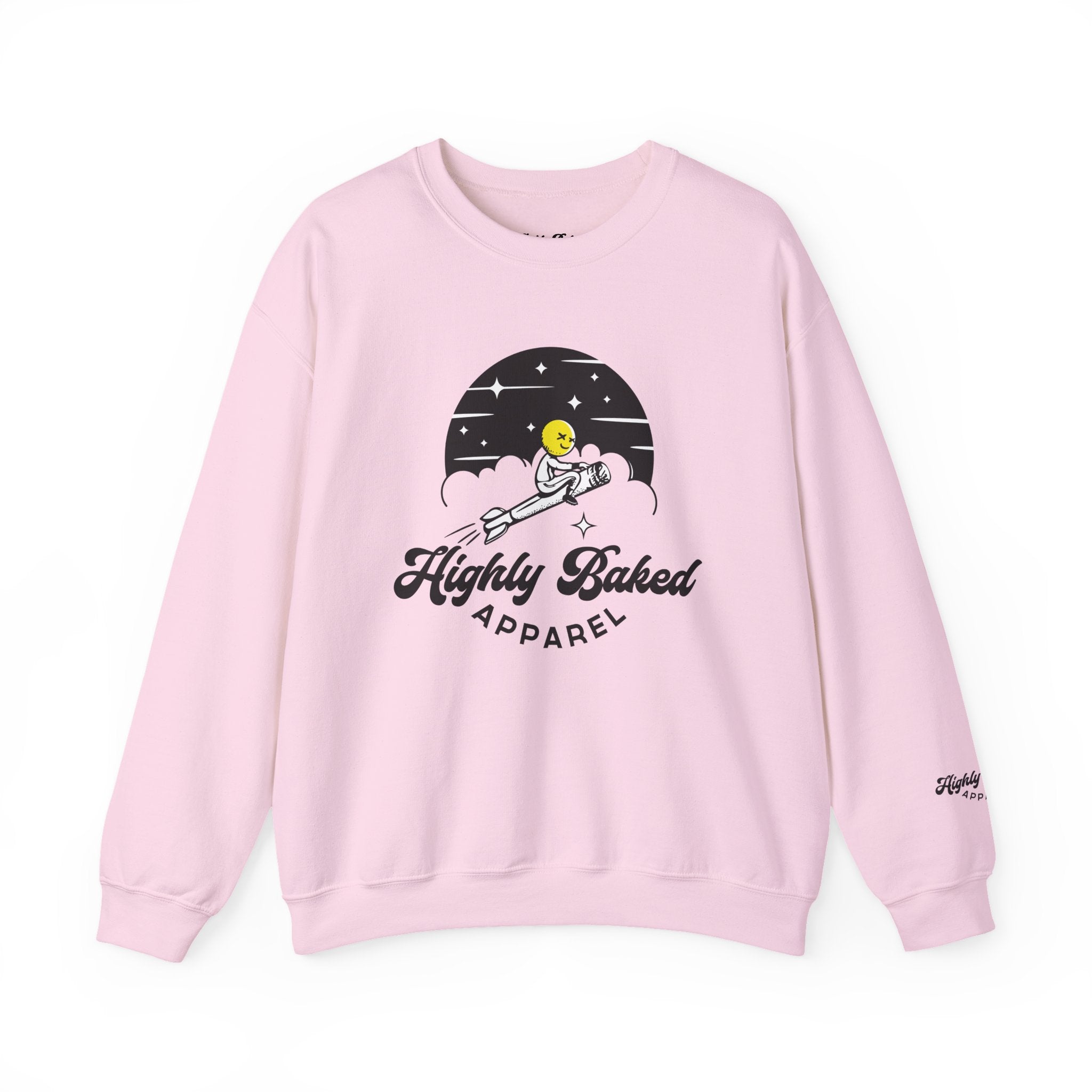 Highly Baked Original - Unisex Heavy Blend™ Crewneck Sweatshirt (Pink)