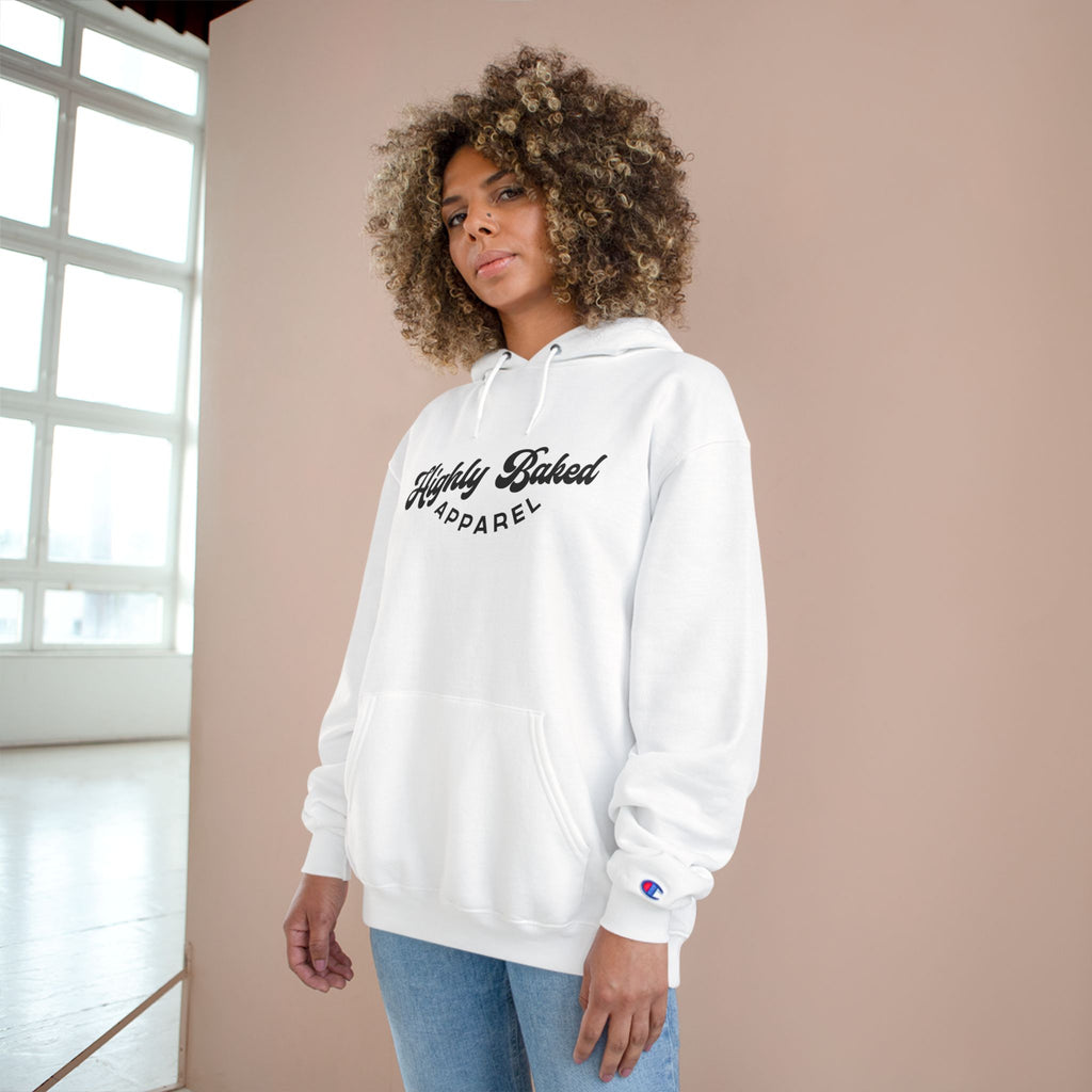 Plain Jane Highly Baked logo Champion Hoodie (White)