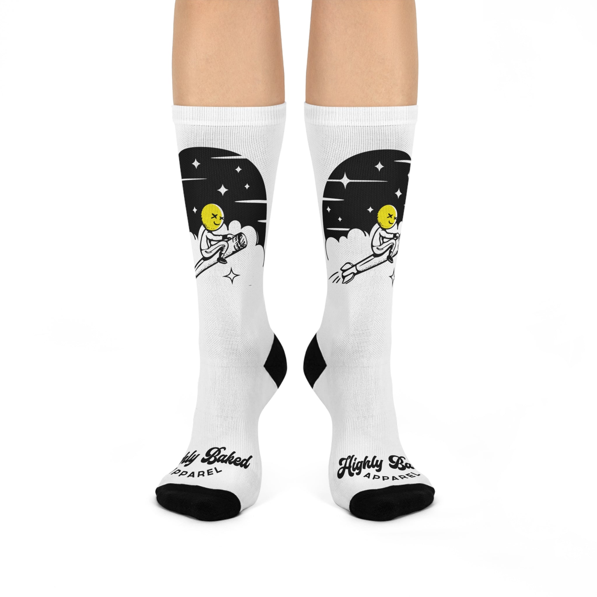 Highly Baked Original - Crew Socks Cozy Clouds