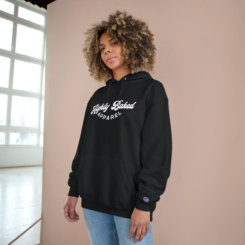 Plain Jane Highly Baked logo Champion Hoodie (Black)