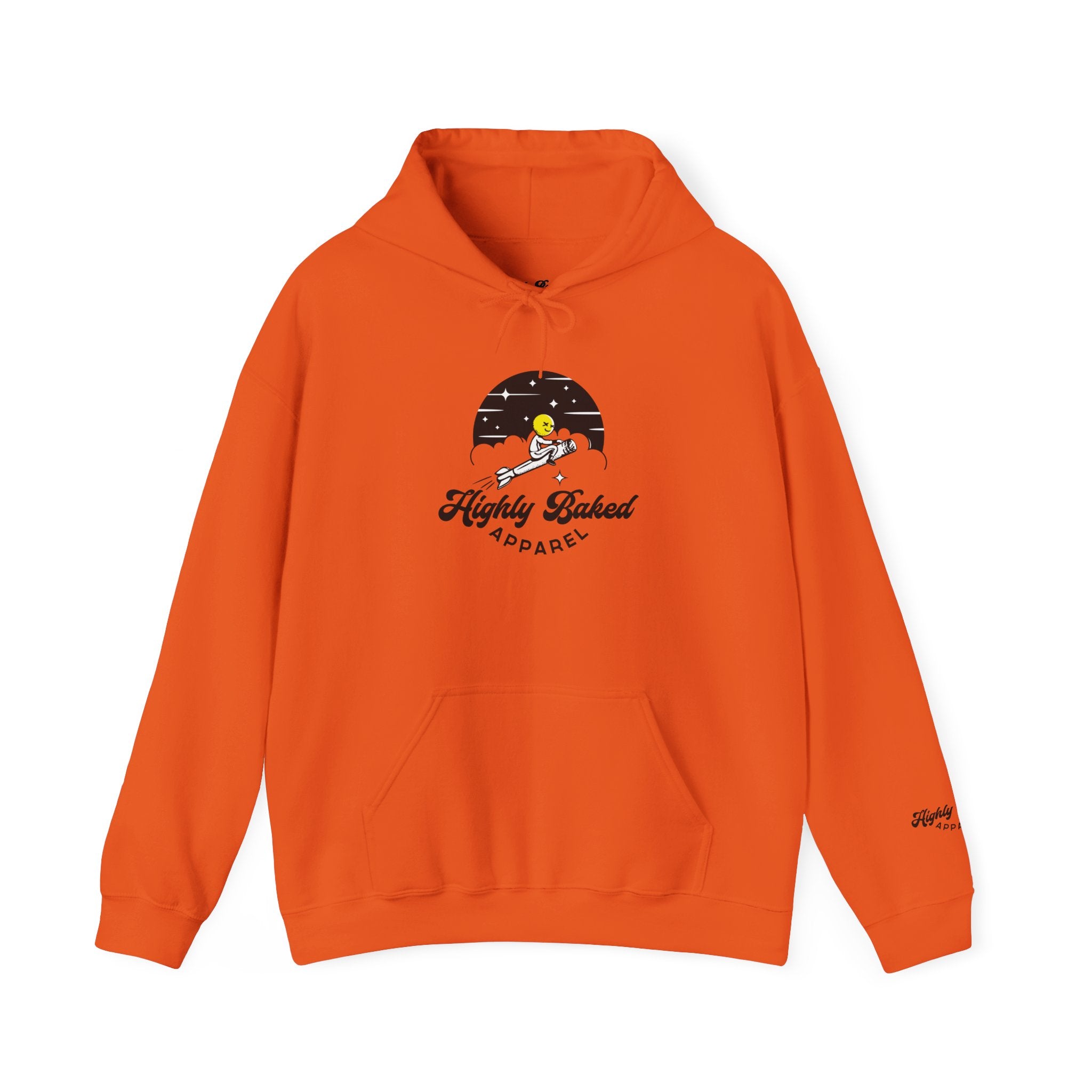 Highly Baked Original Unisex Heavy Blend™ Hooded Sweatshirt (Orange)