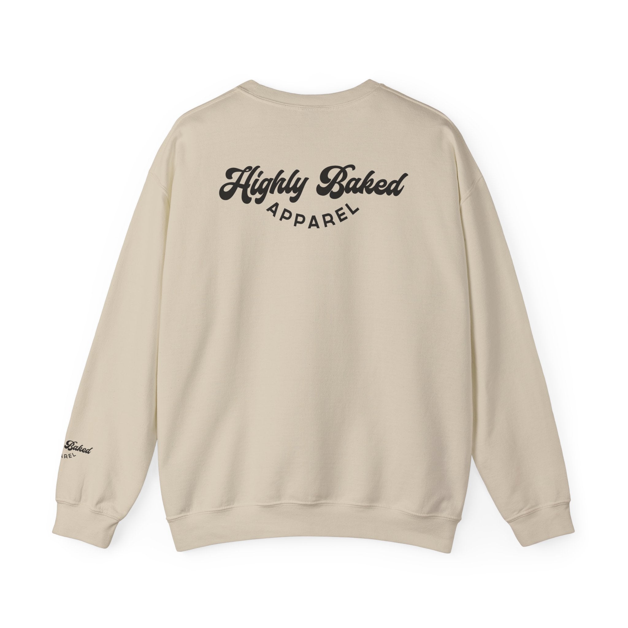 Highly Baked Original - Unisex Heavy Blend™ Crewneck Sweatshirt (Sand)