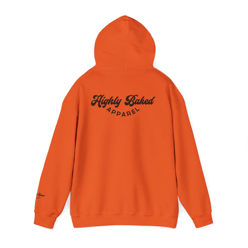 Highly Baked Original Unisex Heavy Blend™ Hooded Sweatshirt (Orange)