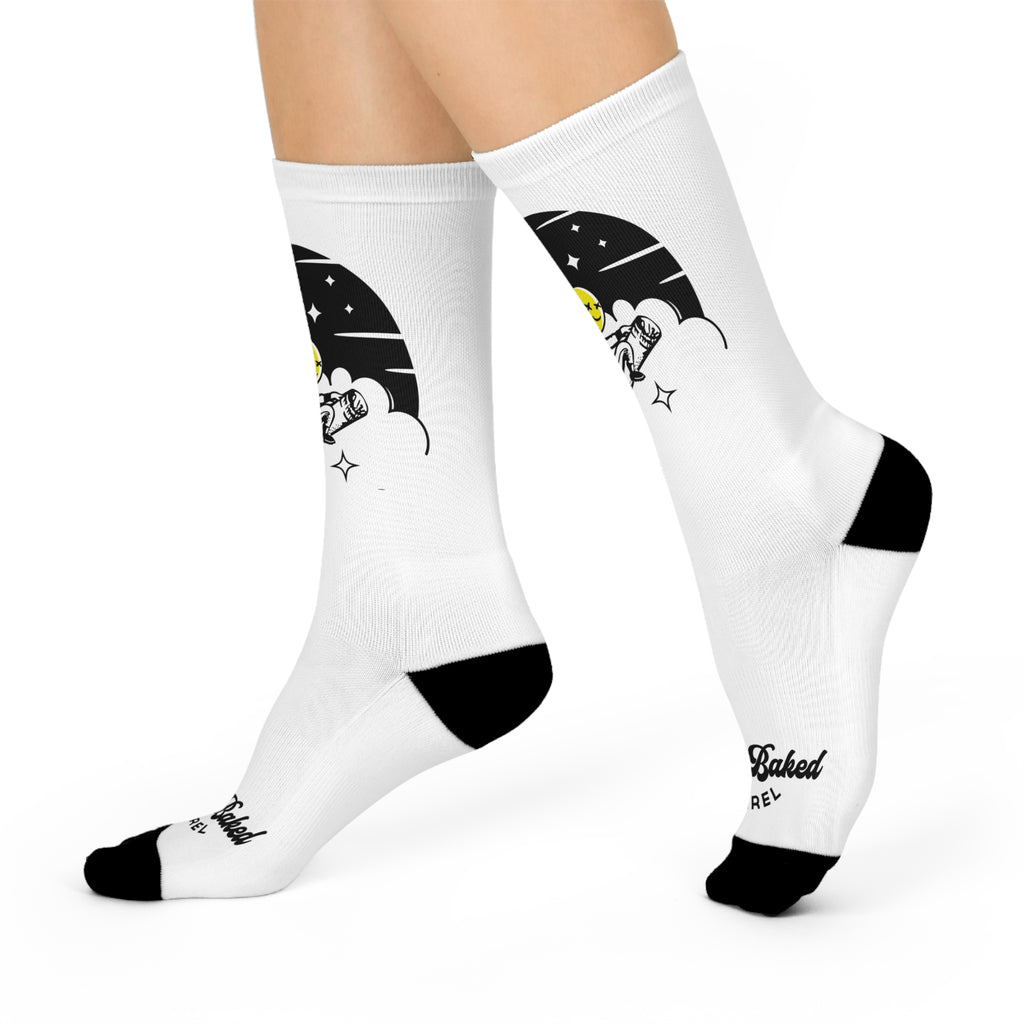 Highly Baked Original - Crew Socks Cozy Clouds