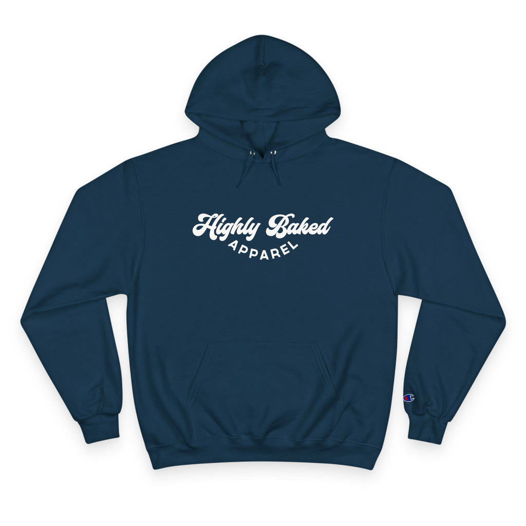 Plain Jane Highly Baked logo Champion Hoodie(Navy)