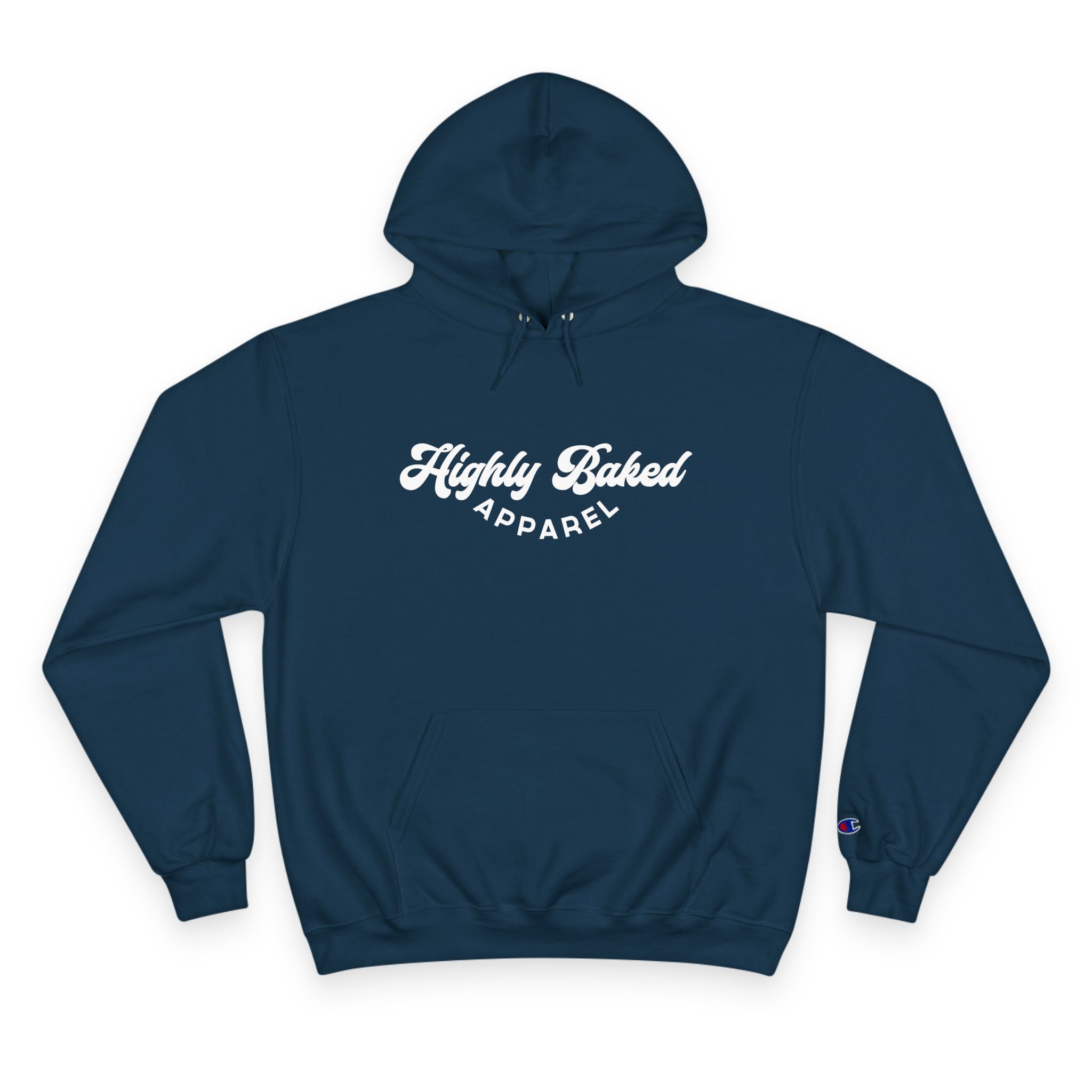 Plain Jane Highly Baked logo Champion Hoodie(Navy)