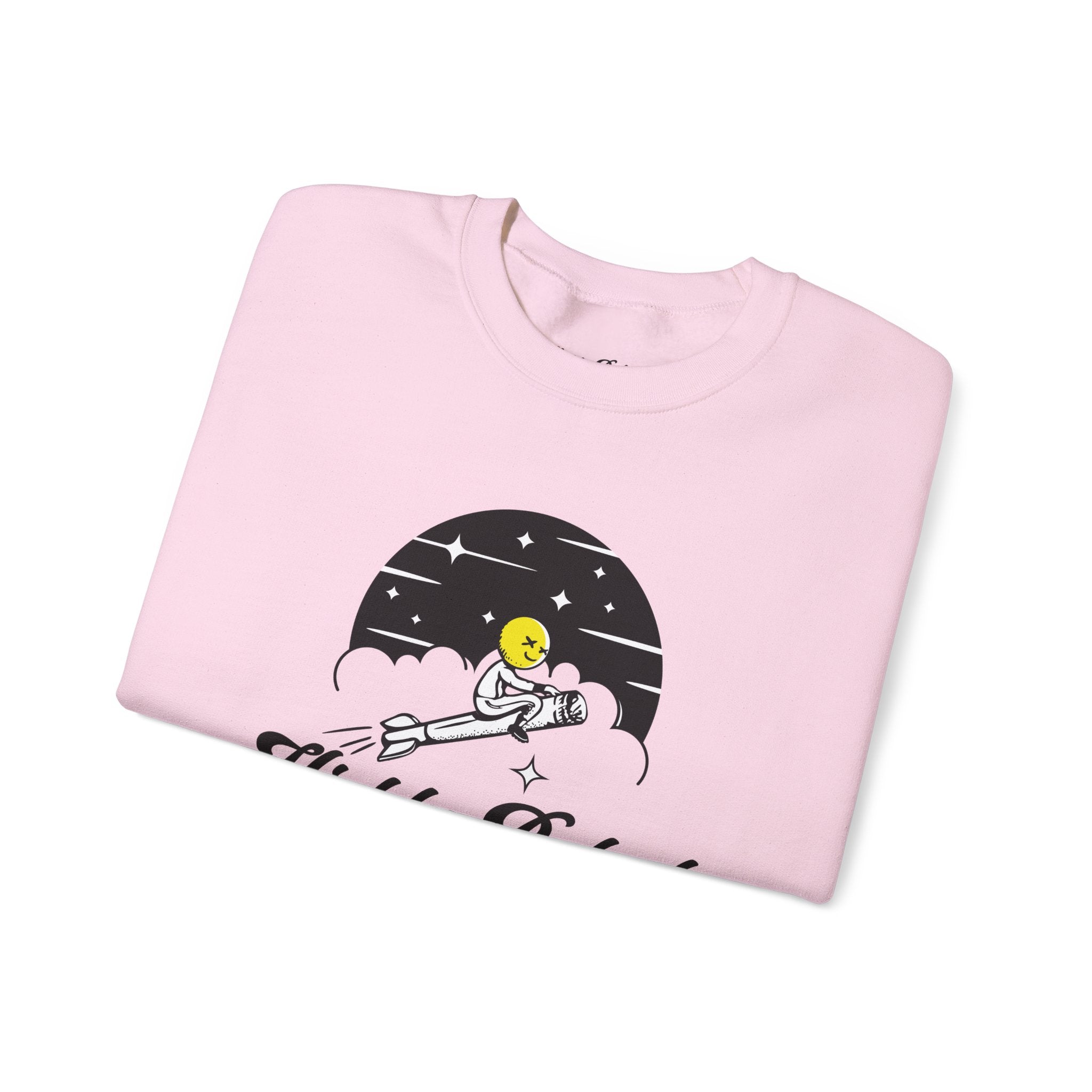 Highly Baked Original - Unisex Heavy Blend™ Crewneck Sweatshirt (Pink)